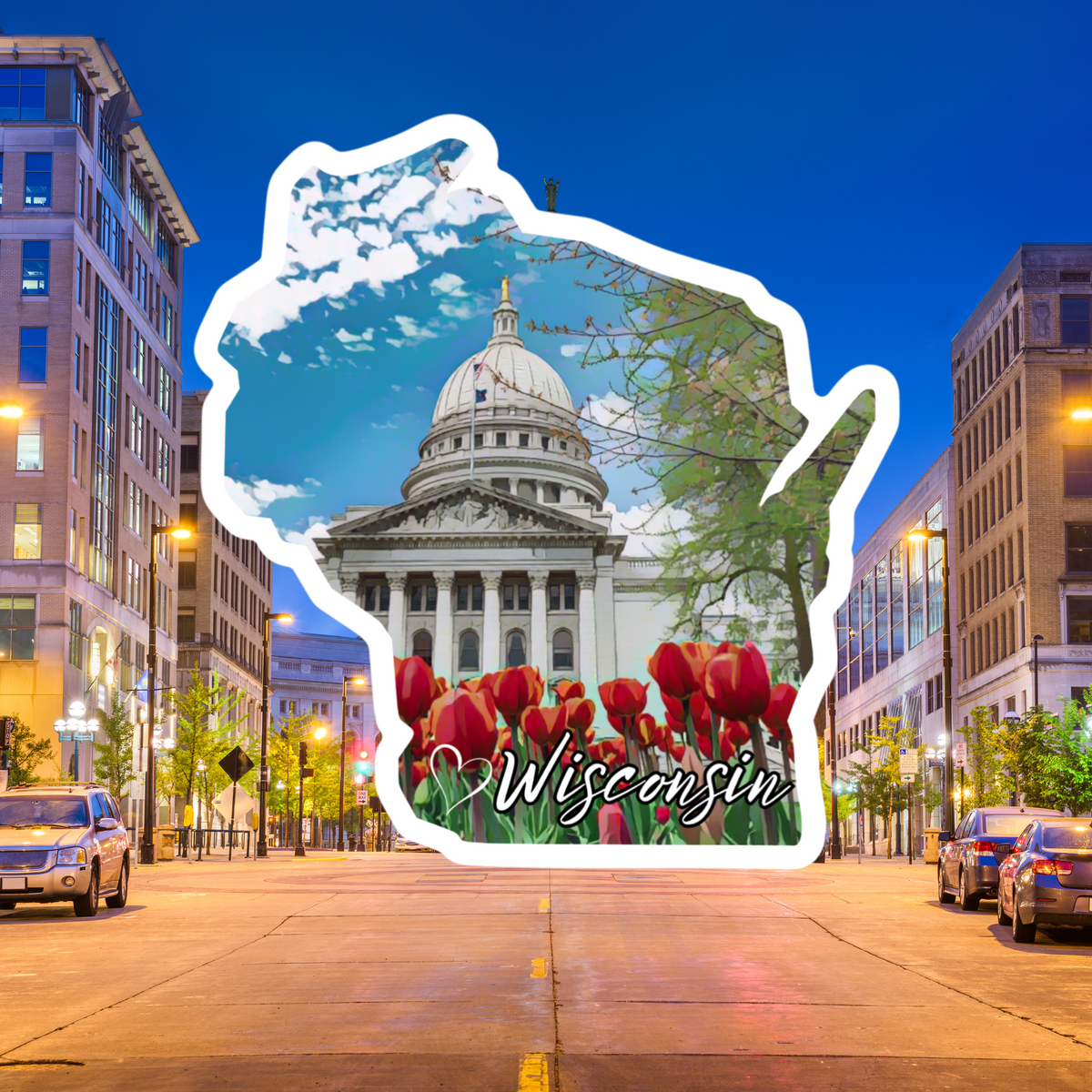 Madison WI Sticker