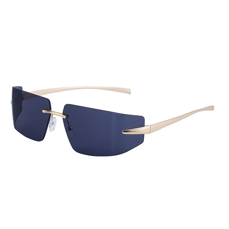 Unisex UV400 Curve Frameless Fashion Outdoor Eyewear Sunglasses