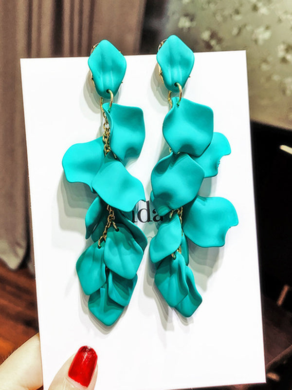 Trendy Tasseled Acrylic Earrings 闂傚倷鑳堕崑銊╁磿婵犳艾绠紒瀣垫厂shionable Accessories for Women