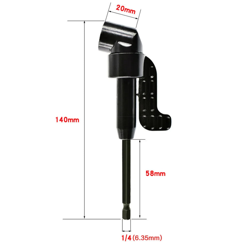 STONEGO 105 Degree Angle Extension Screw Driver Socket Holder | For Tight Spaces and Hard-to-Reach Screws