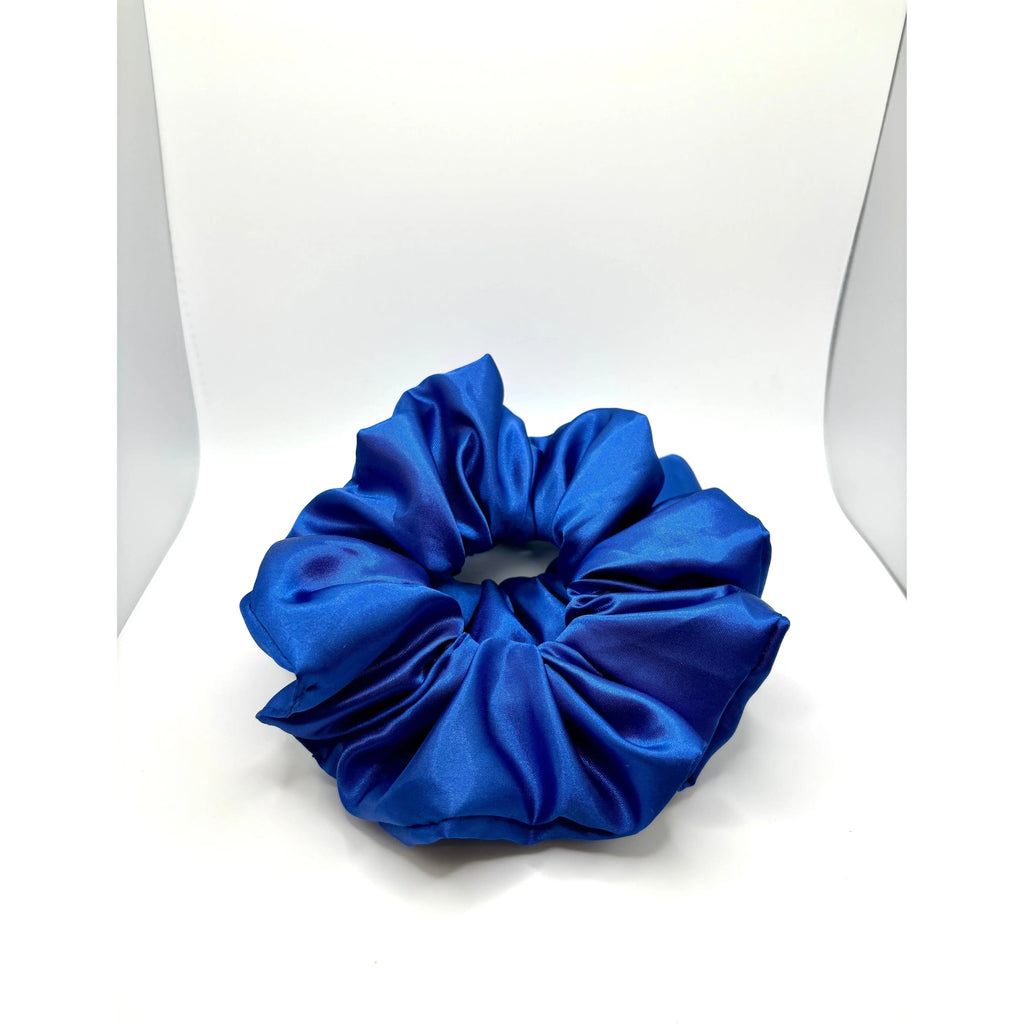 Royal Blue Silk Scrunchie