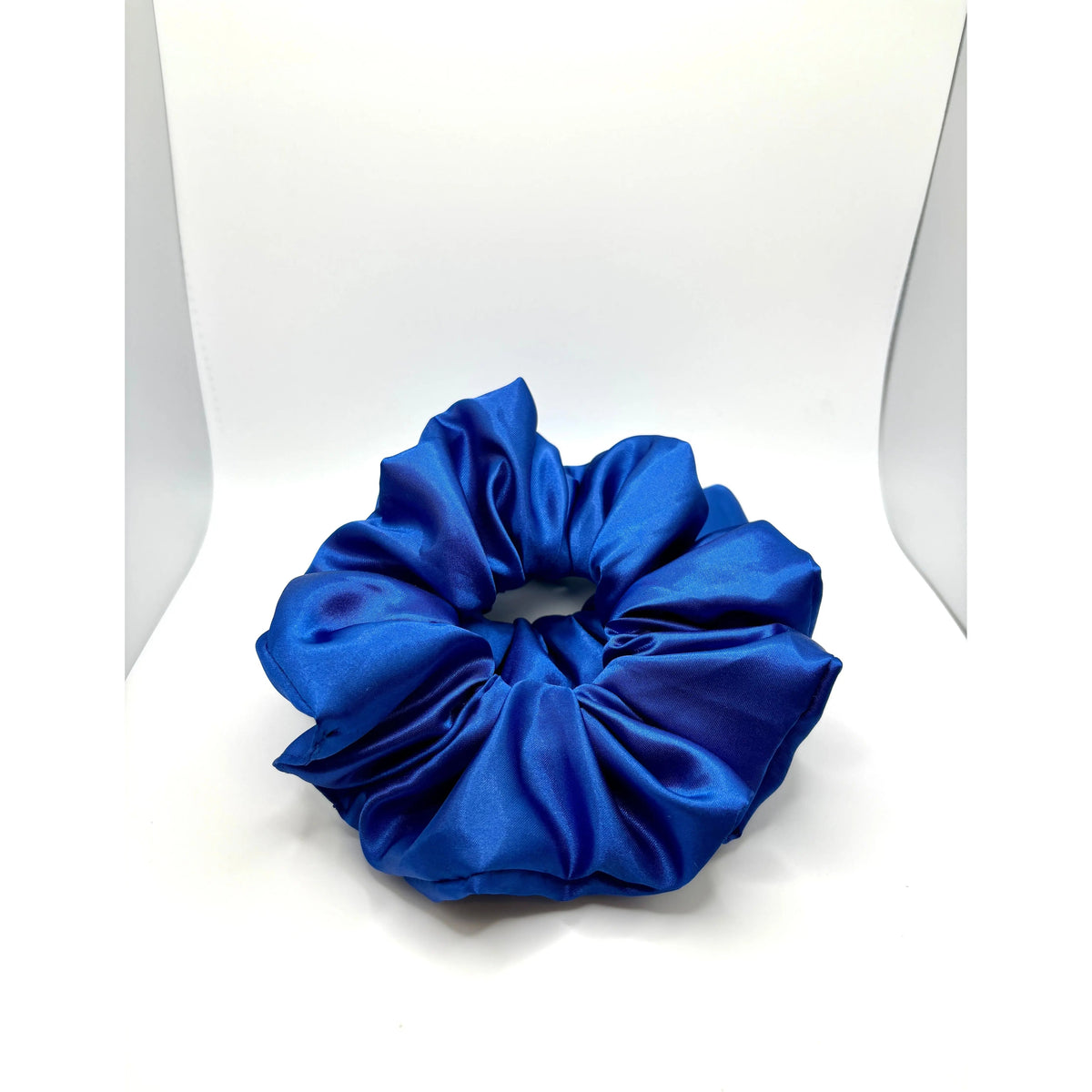 Royal Blue Silk Scrunchie