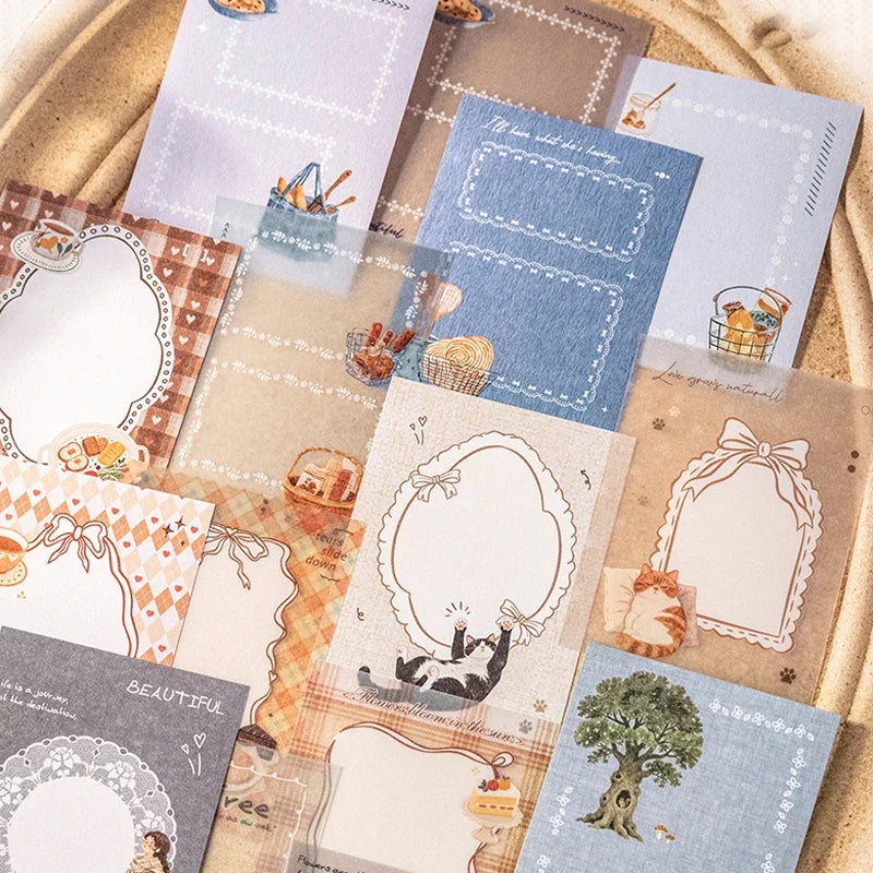 Mr.Paper 16Pcs Light Sleep Manuscript Sticker Pack | Hand-Drawn Journal Decor Kit