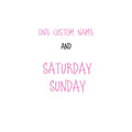 Days of the Week Labels | Personalized Vinyl Decals for Drawer and Storage Organization