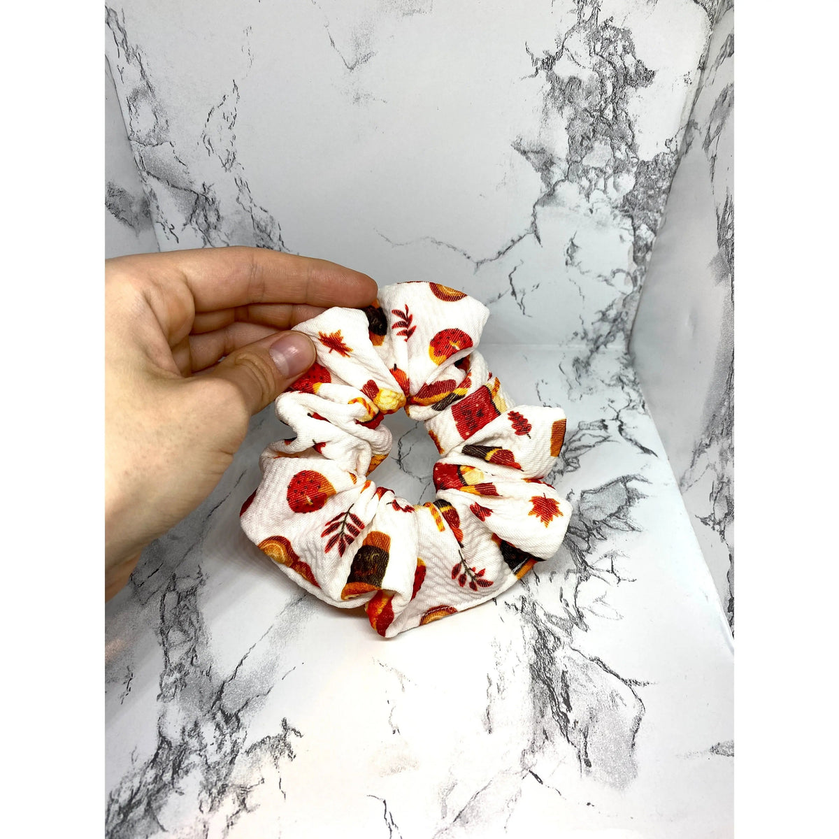 Mini Pumpkin Spice Latte Bullet Scrunchie