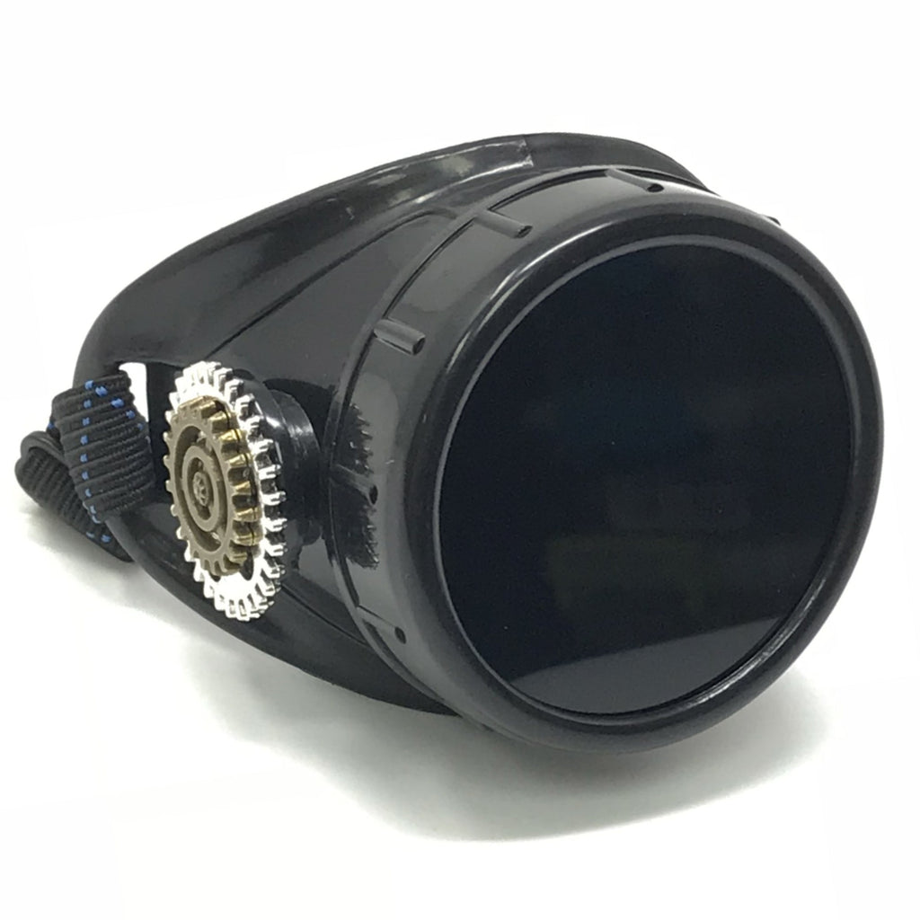 Steampunk Monocle Goggles – Victorian Eyepatch Pirate Airship Captain Cosplay - green, blue, clear, black lenses