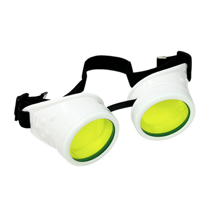 Hyper Vision Rave Goggles – Festival Goggles -UV Glow activated neon pink, blue, green, orange lenses