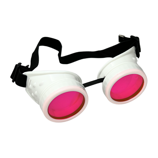 Hyper Vision Rave Goggles – Festival Goggles -UV Glow activated neon pink, blue, green, orange lenses