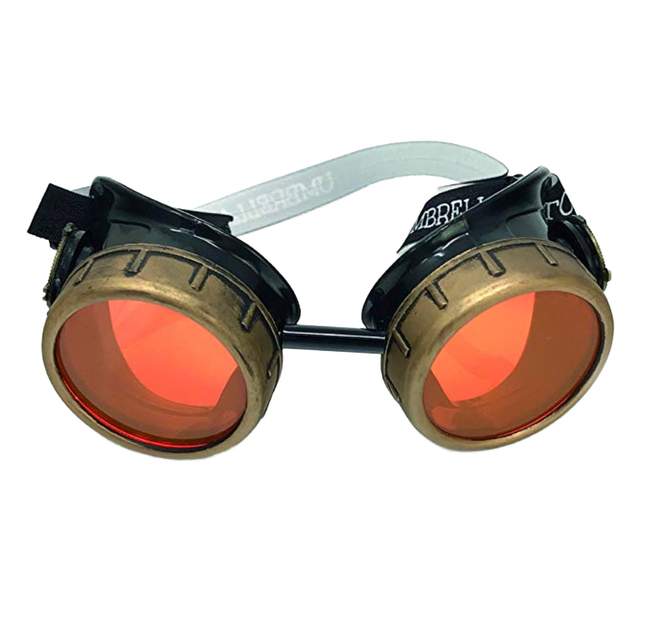 Mad Scientist - Aviator Steampunk Goggles - sky blue, pink, orange, lime green lenses