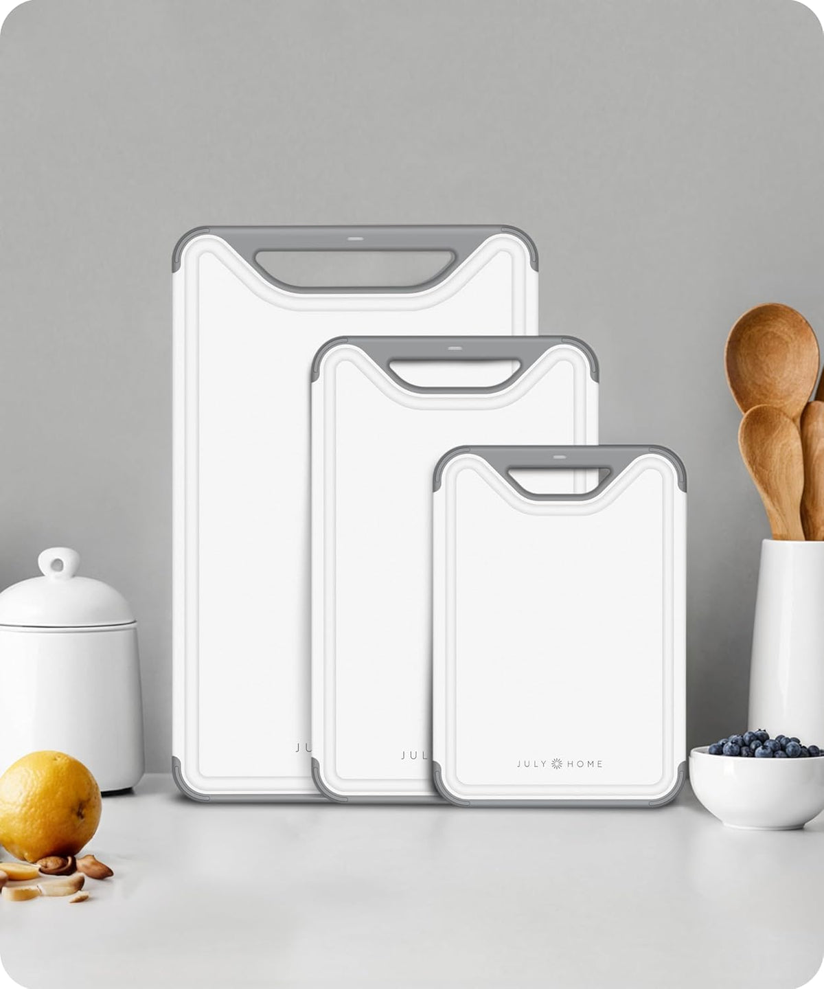 Cutting Board Set of 3, Gray