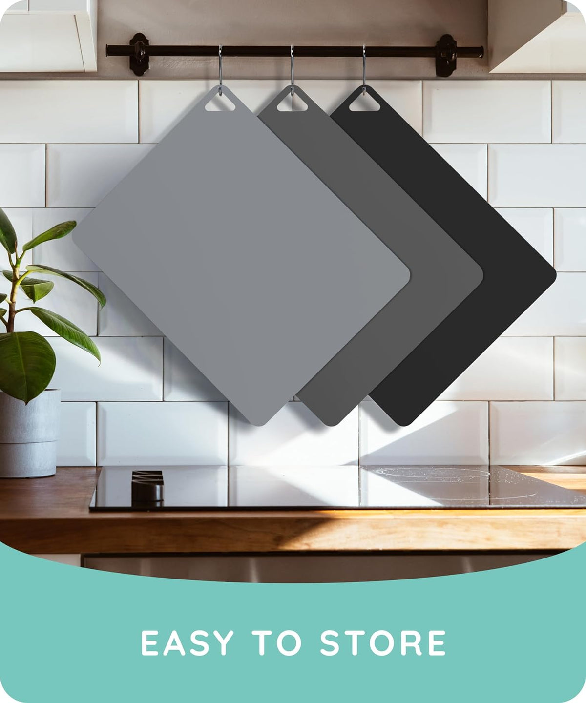 Flexible Cutting Mats Set of 3, Gray