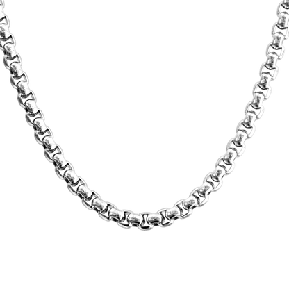 Vintage Zodiac Necklace Stainless Steel Box Chain Astrology Jewelry for Men