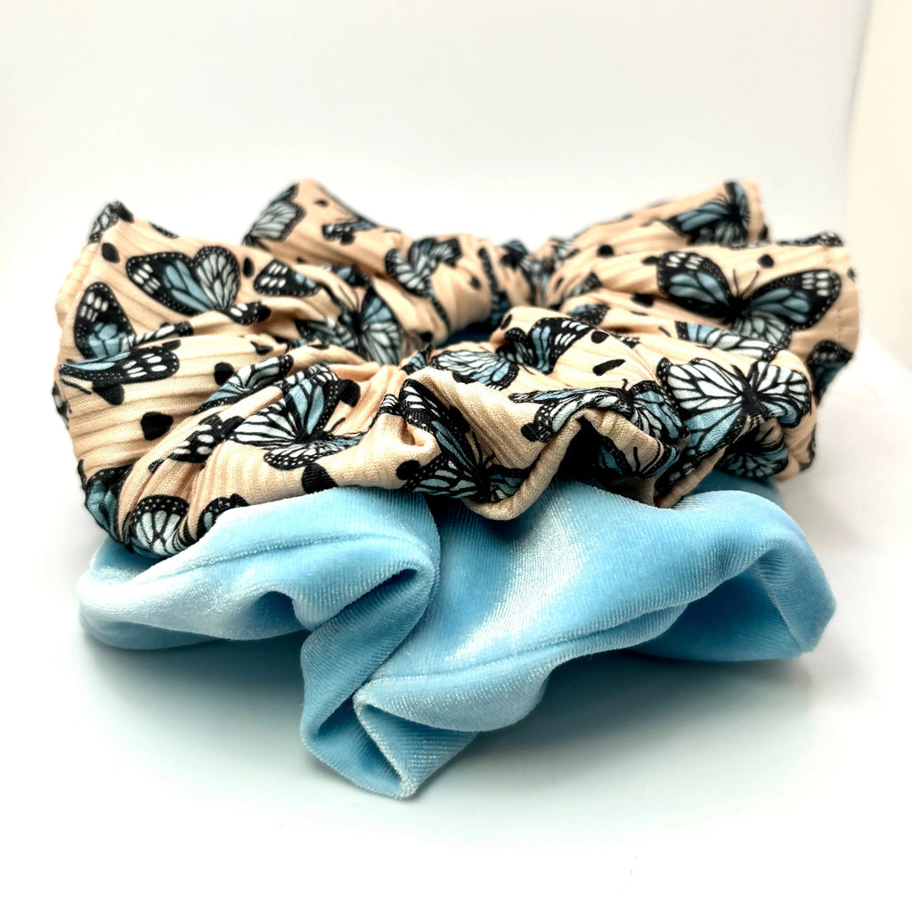 Blue Butterfly Summer Scrunchie Set