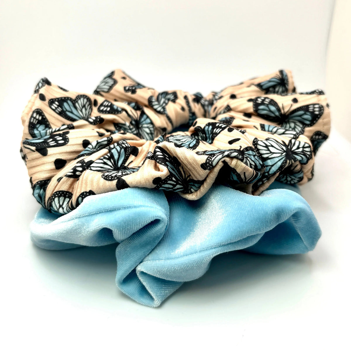 Blue Butterfly Summer Scrunchie Set
