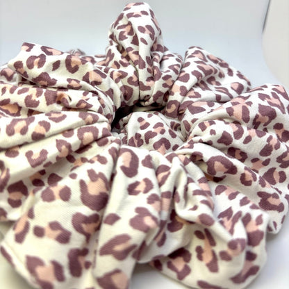 Purple Cheetah Scrunchie
