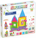 Tinamiri Supermag - House 55 - Magnetic Building Set, Educational construction fun, 55 piece set, Magnet Toys, 0663