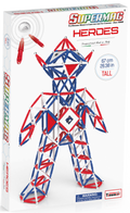 Tinamiri Supermag - Heroes Baby 460 - Magnetic Building Set, Educational construction fun, 460 piece set, Magnet Toys, 0170