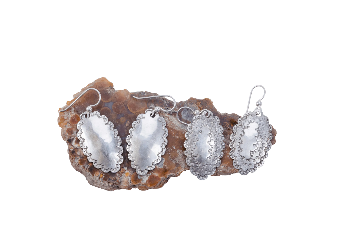 Big Bend Hand Hammered Silver Earrings - Roosevelt Dime | Harmonie