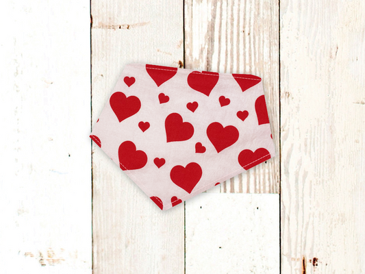 "Blush Hearts" Valentine's Day Dog Bandana