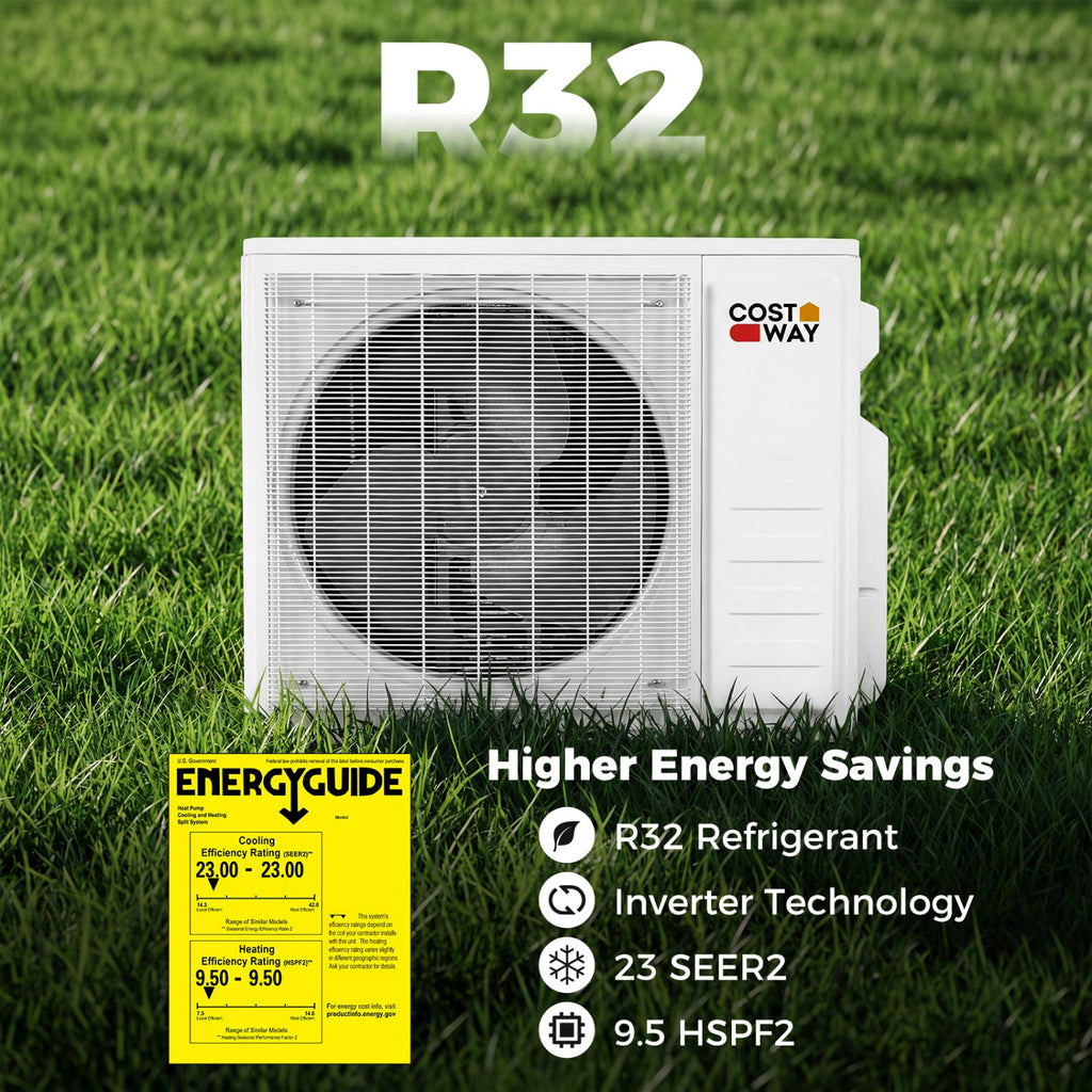 Blast Pro 20000 BTU 2 Zone 23 SEER2 Mini Split AC with Heat Pump