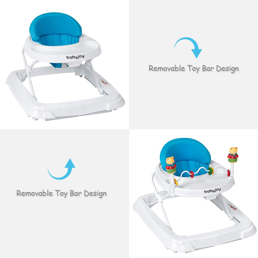 Adjustable Height Removable Folding Portable Baby Walker