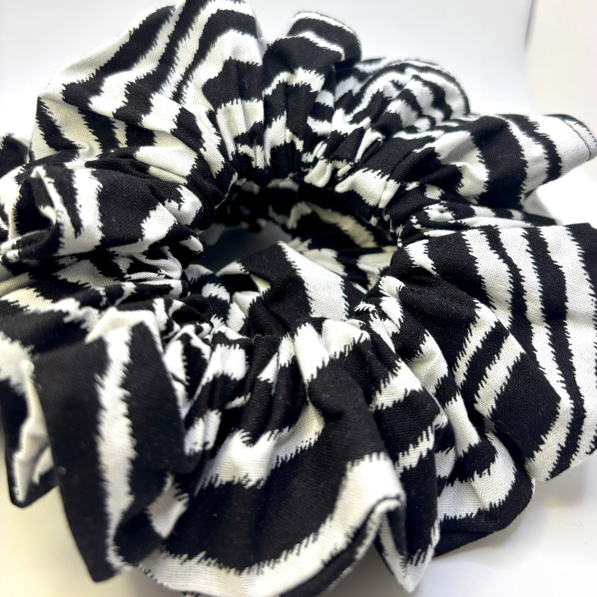 Zebra Print Scrunchie