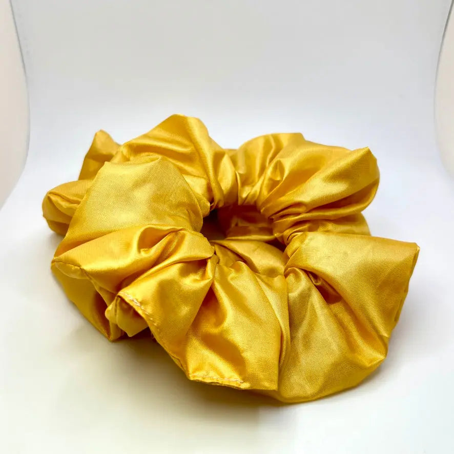 Gold Satin Scrunchie