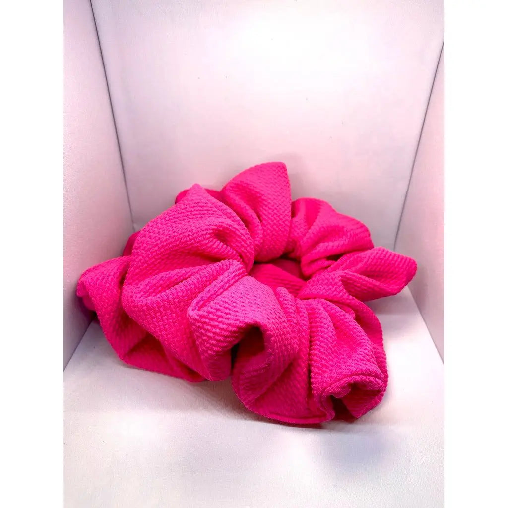 Bright Pink Bullet Scrunchie