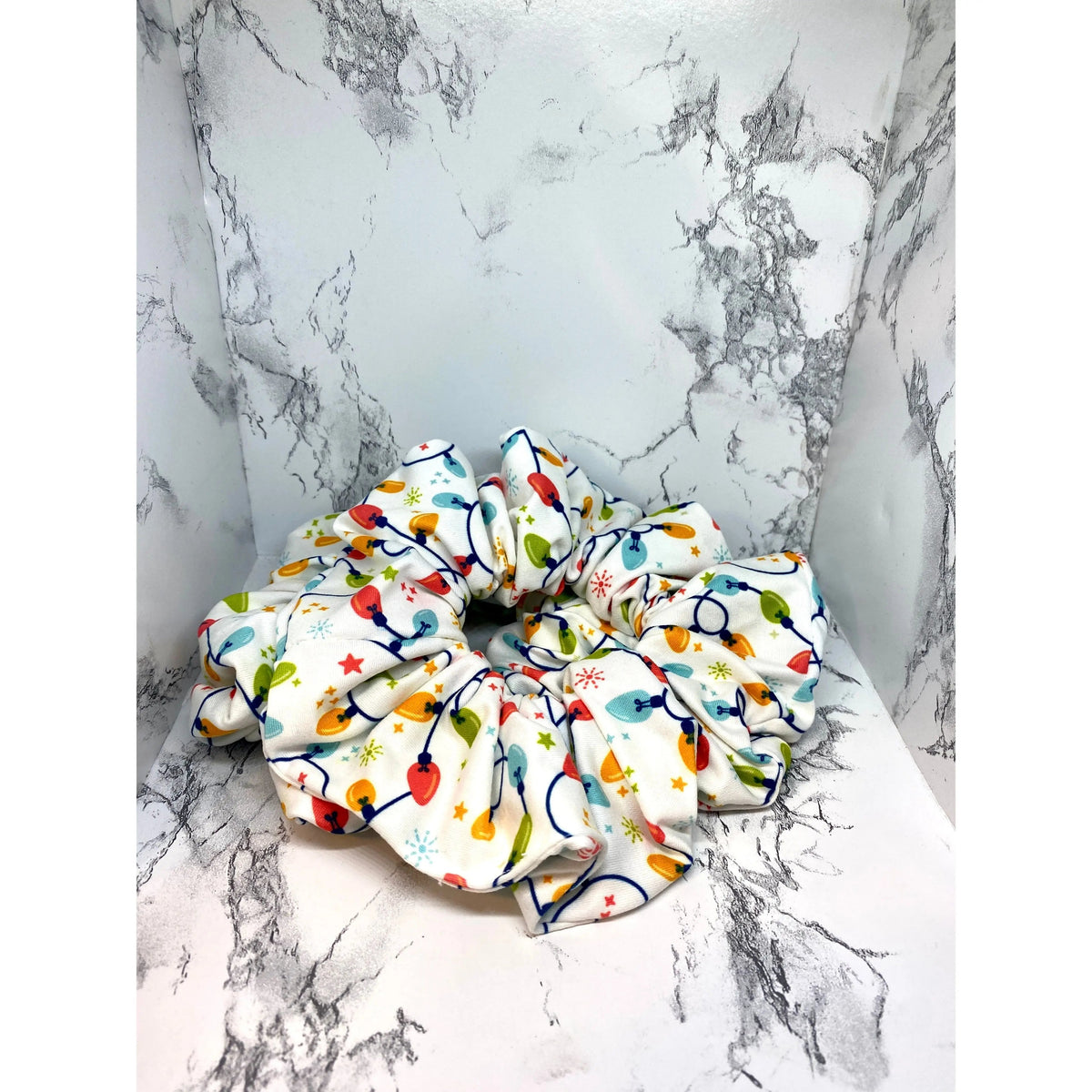 Strung Lights Christmas Scrunchie