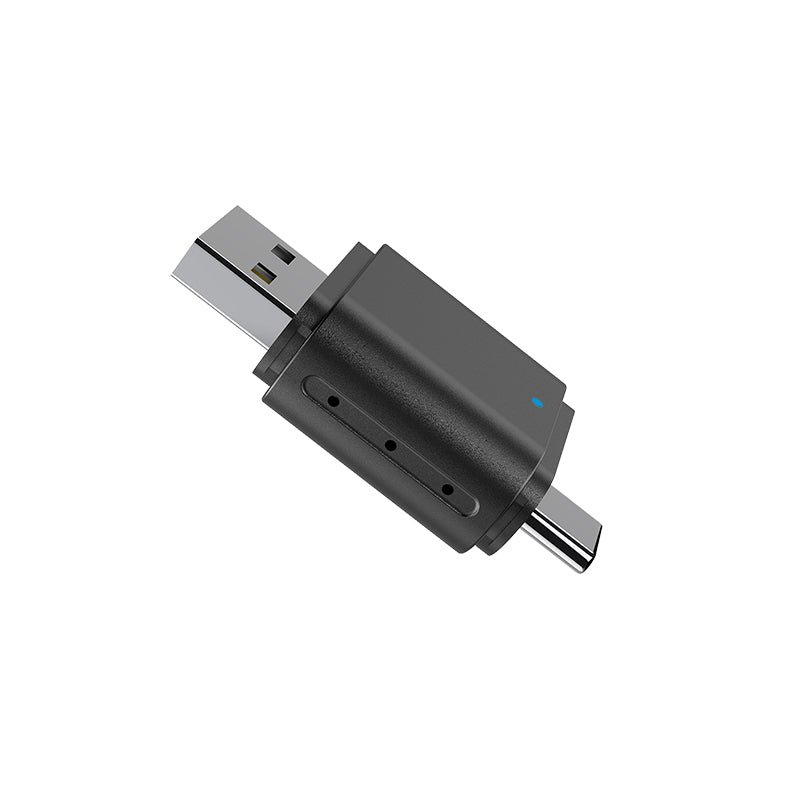 2-in-1 Wireless CarPlay & Android Auto Adapter | USB & Type-C Plug | 5.8GHz Wi-Fi