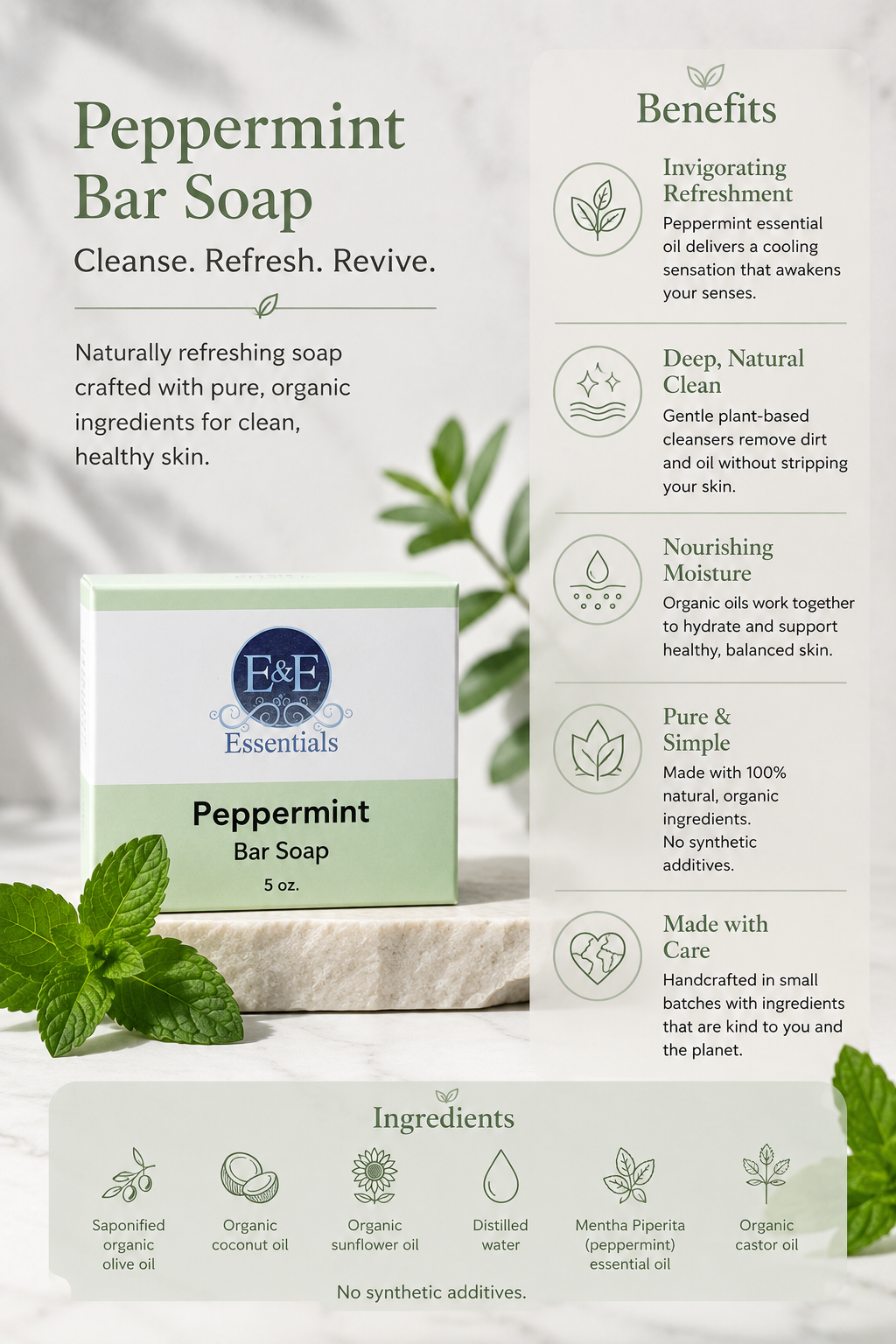 Peppermint Bar Soap