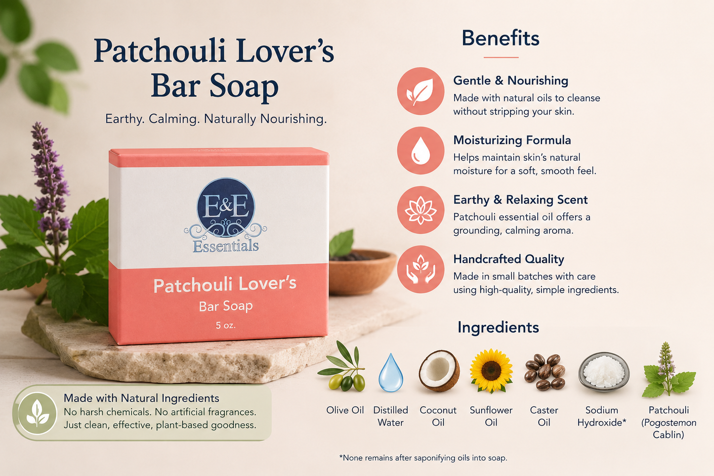 Patchouli Lover's Bar Soap