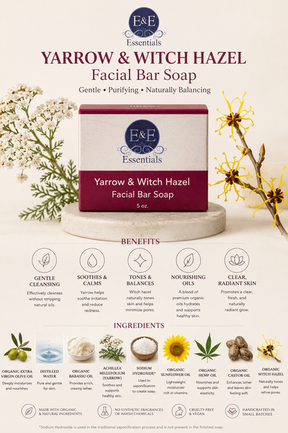 Yarrow & Witch Hazel Facial Bar Soap