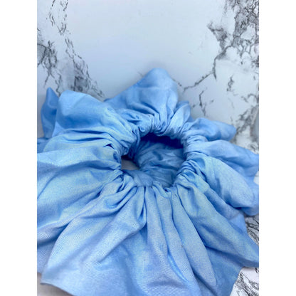 Light Blue Knit Scrunchie
