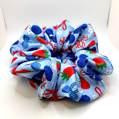 Fruit & Bows Patriotic Bullet Scrunchie