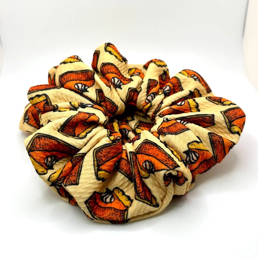 Pumpkin Pie Thanksgiving Bullet Scrunchie