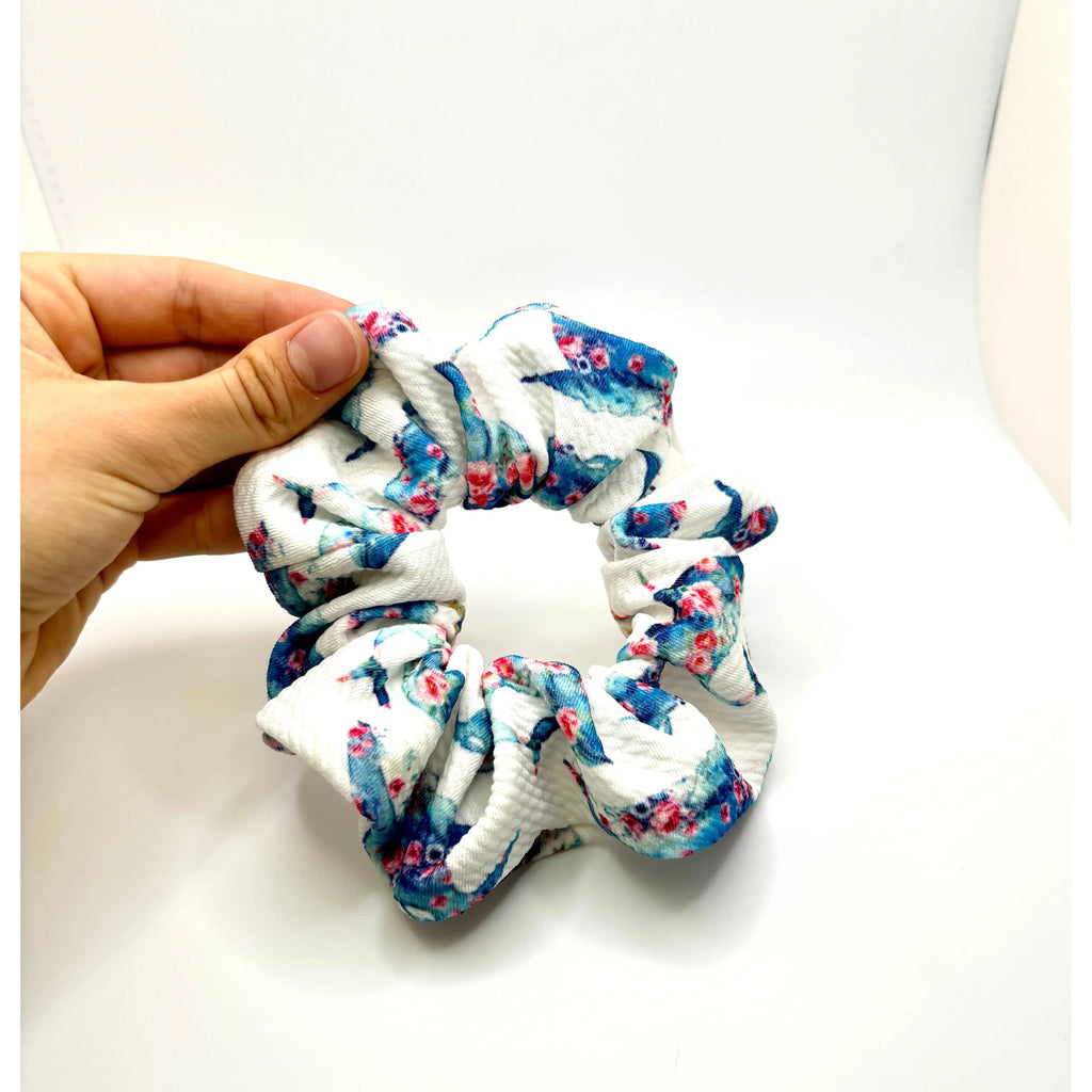 Mini Whale Summer Bullet Scrunchie