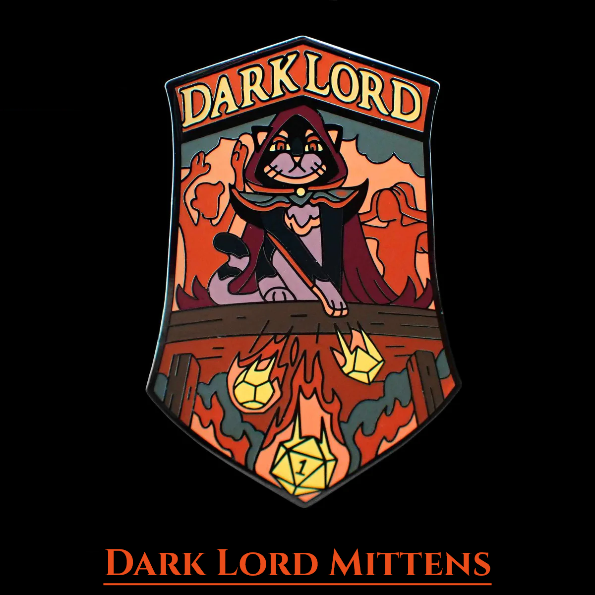 Dark Lord Mittens (Enamel Pin)