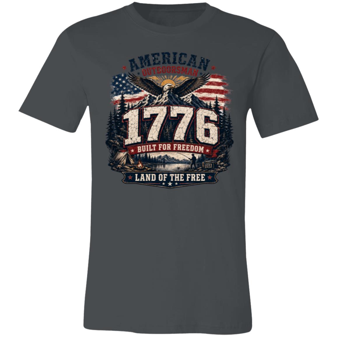 1 776 American Outdoorsman Patriotic Freedom T-Shirt
