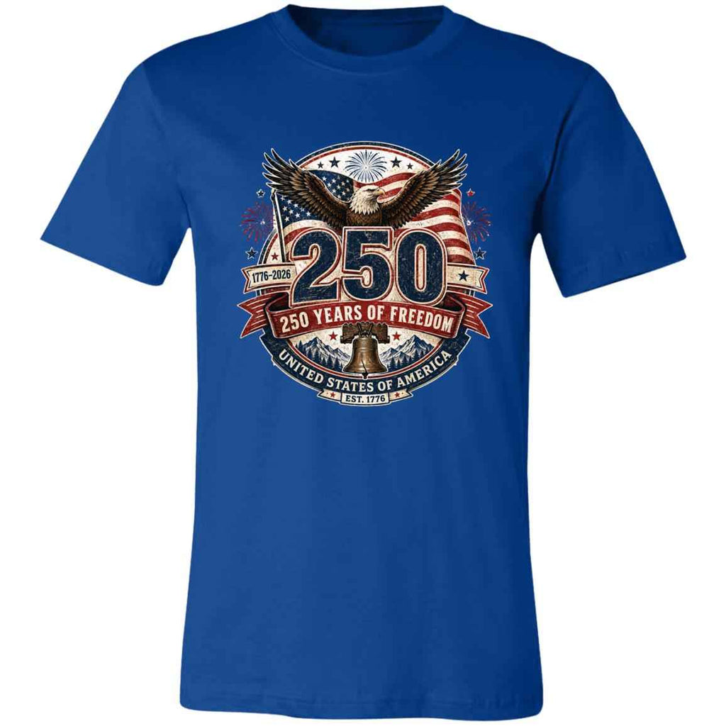 Vintage T-Shirt 250 Years Of Freedom Patriotic America