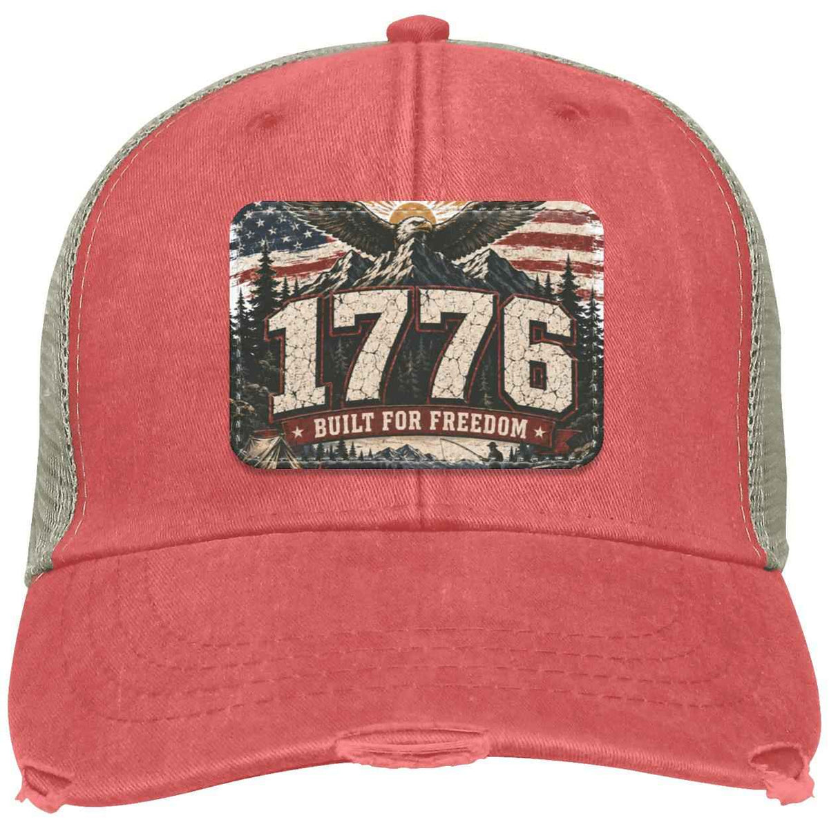 1776 Built For Freedom Distressed Ollie Cap