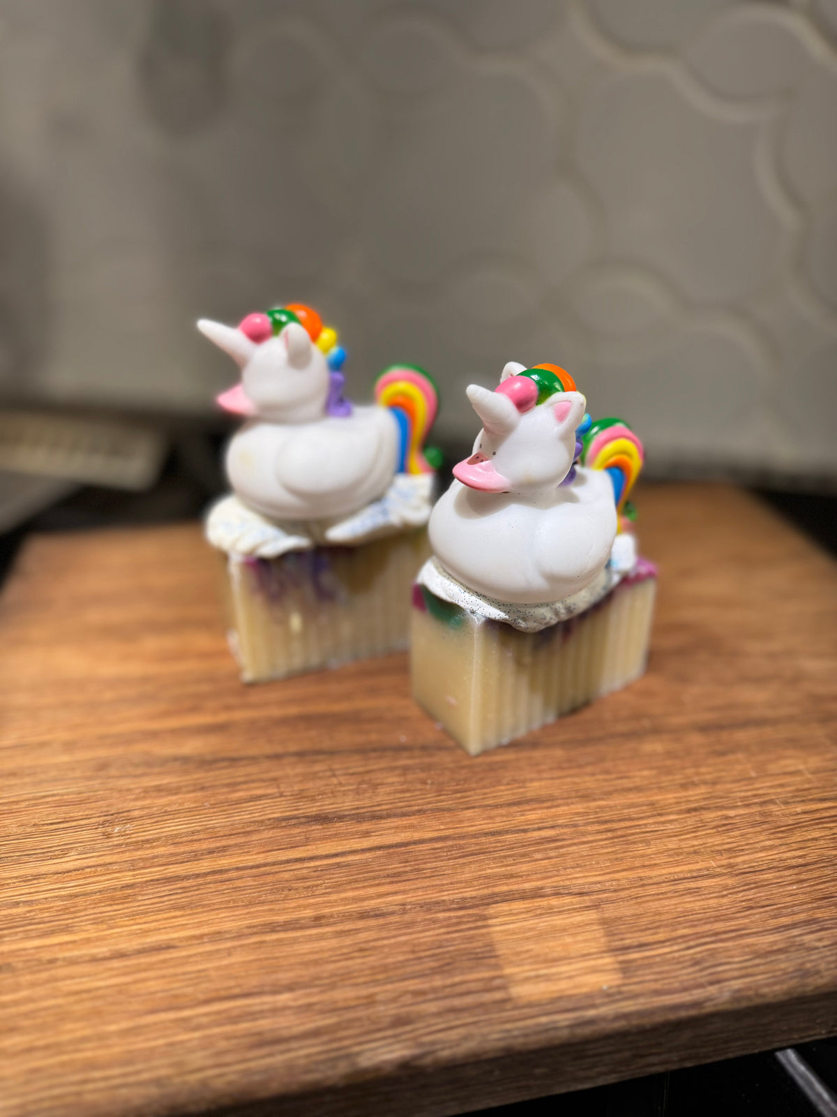 LIMITED Kids Collection of Handmade Soaps including a Toy! Made with coconut milk and oatmeal. Glow in the dark!