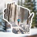 Wisconsin XC Ski Sticker
