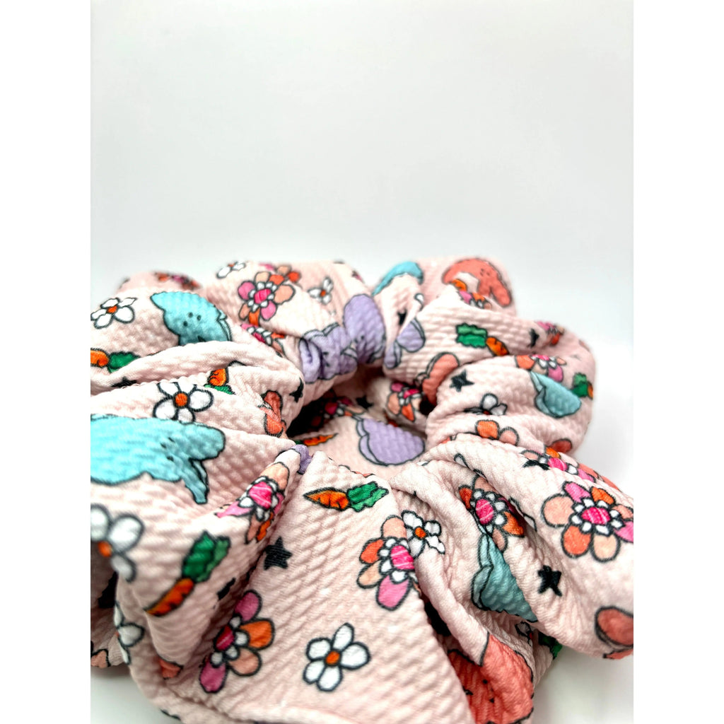 Peep & Floral Spring Bullet Scrunchie