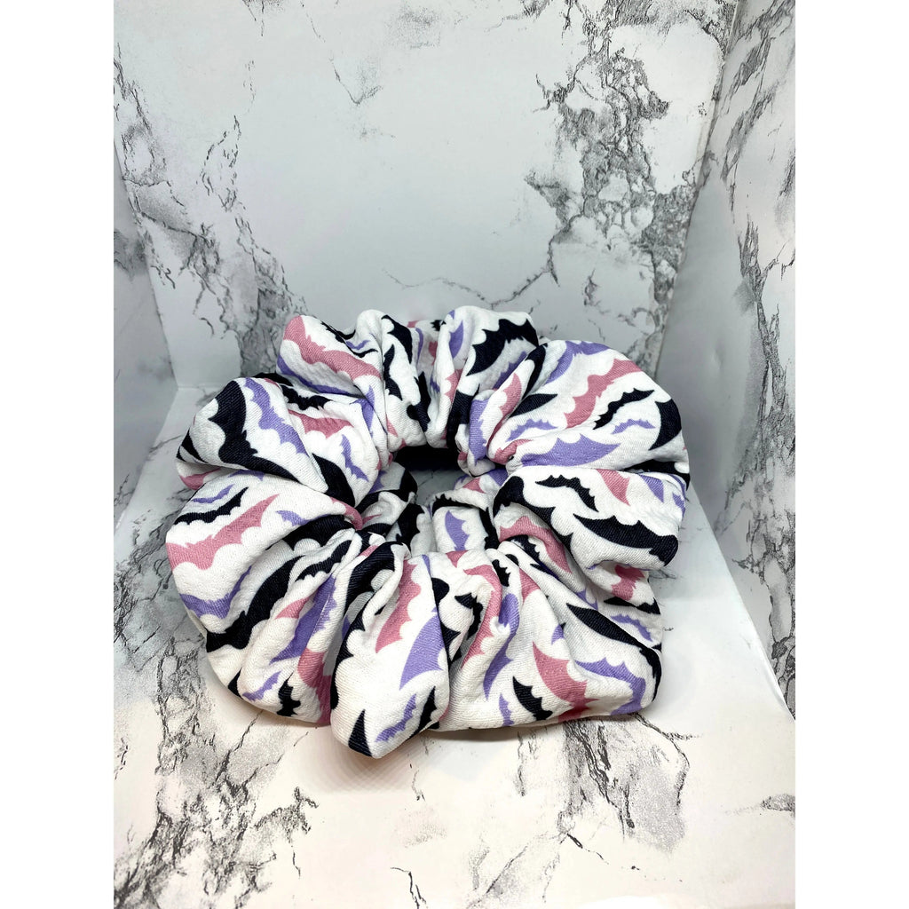 Pastel Bats Halloween Bullet Scrunchie