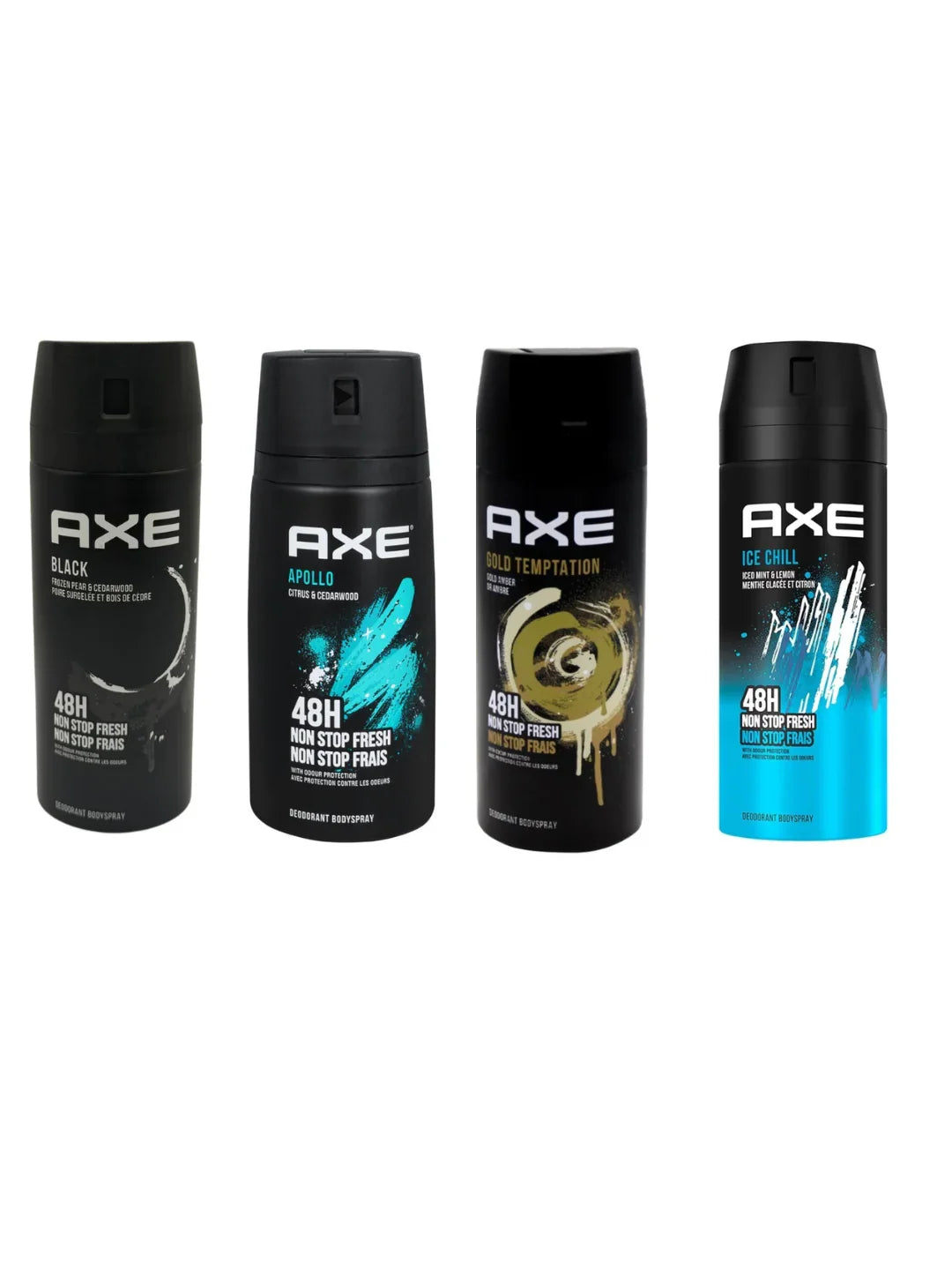 Axe Men’s Deodorant Spray 150 ml – Long‑Lasting Fragrance - Pack of 6