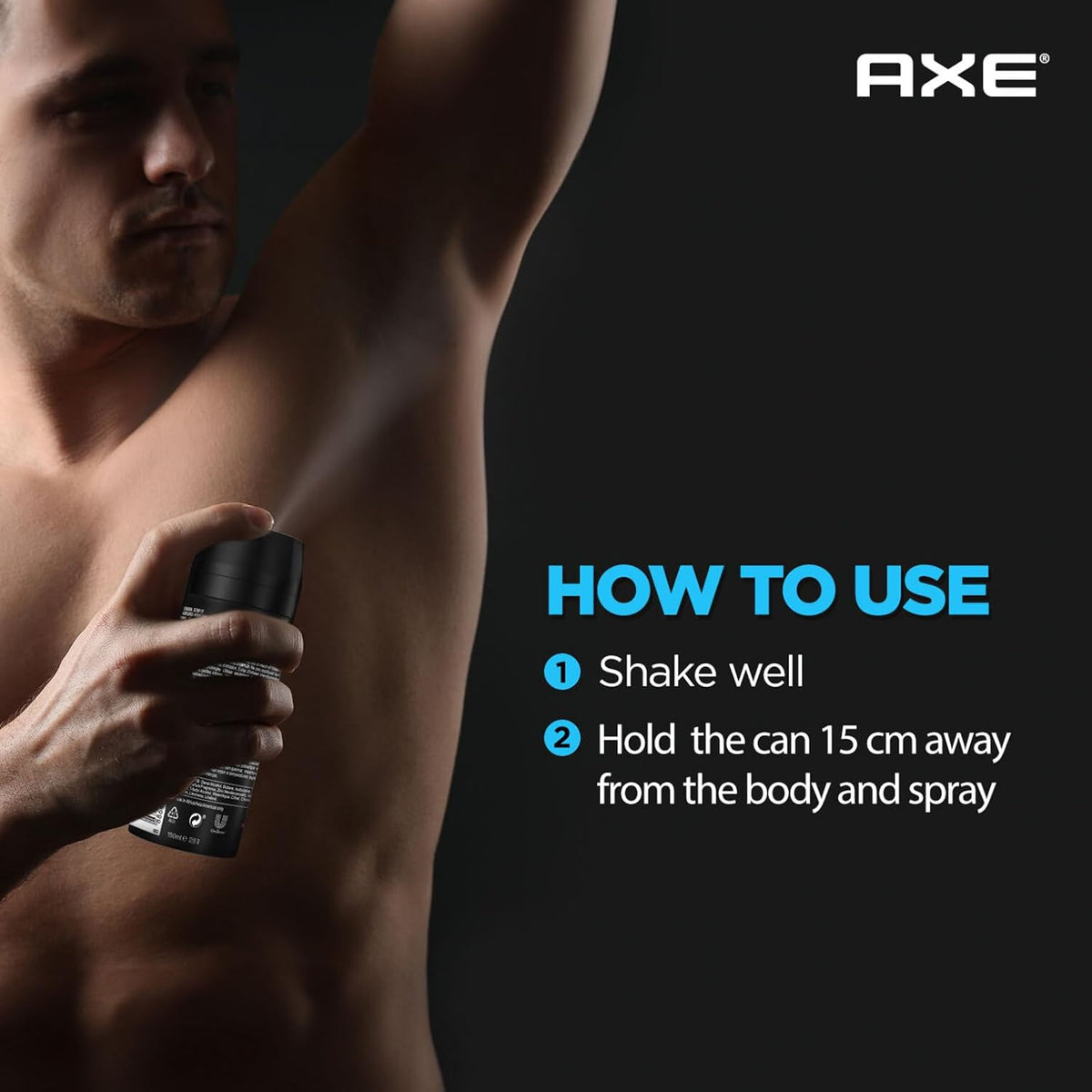 Axe Men’s Deodorant Spray 150 ml – Long‑Lasting Fragrance - Pack of 6