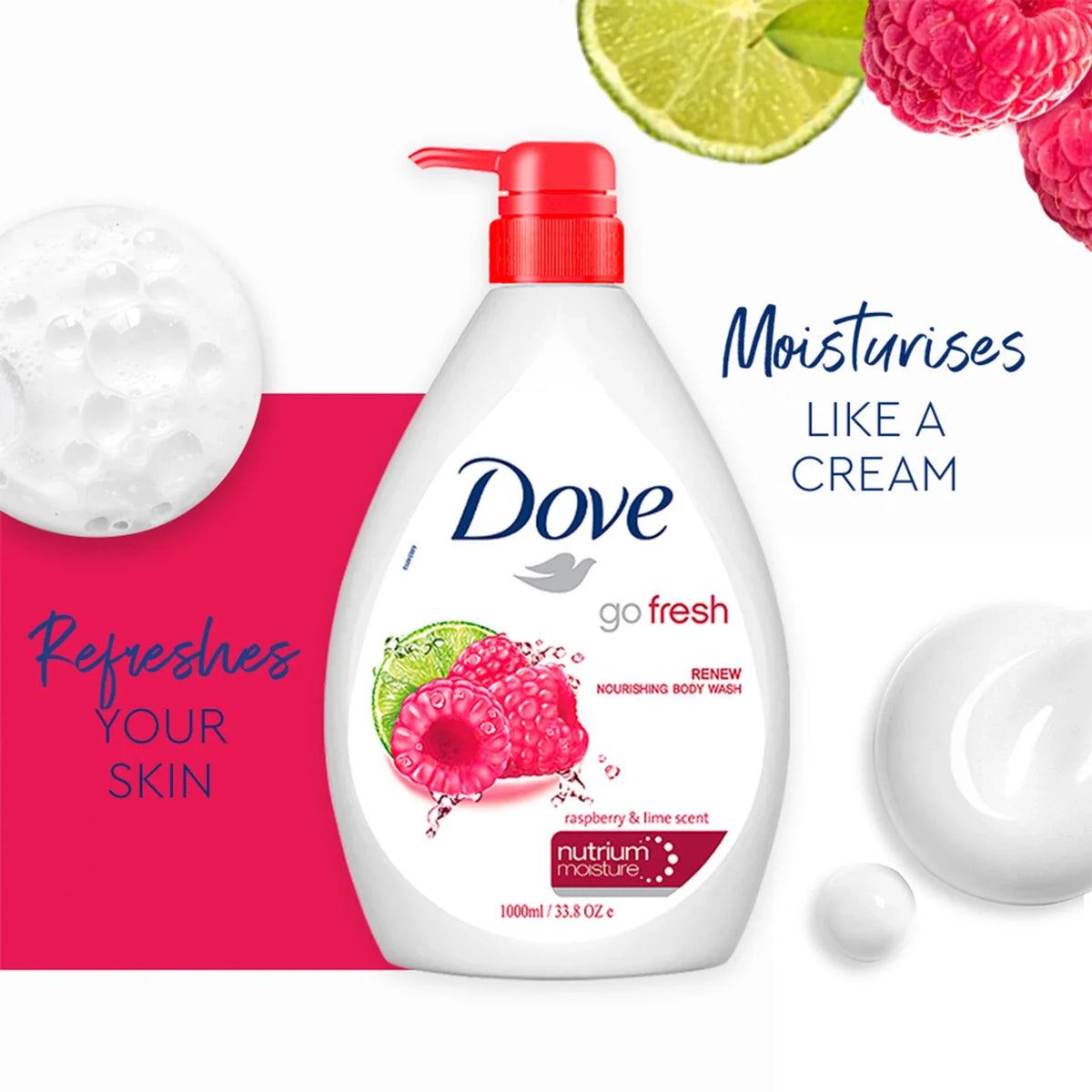 Dove Body Wash 1L – Moisturizing & Gentle Care