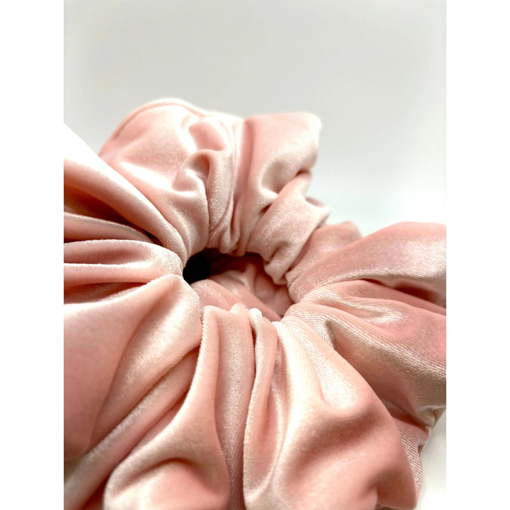 Pink Velvet Scrunchie
