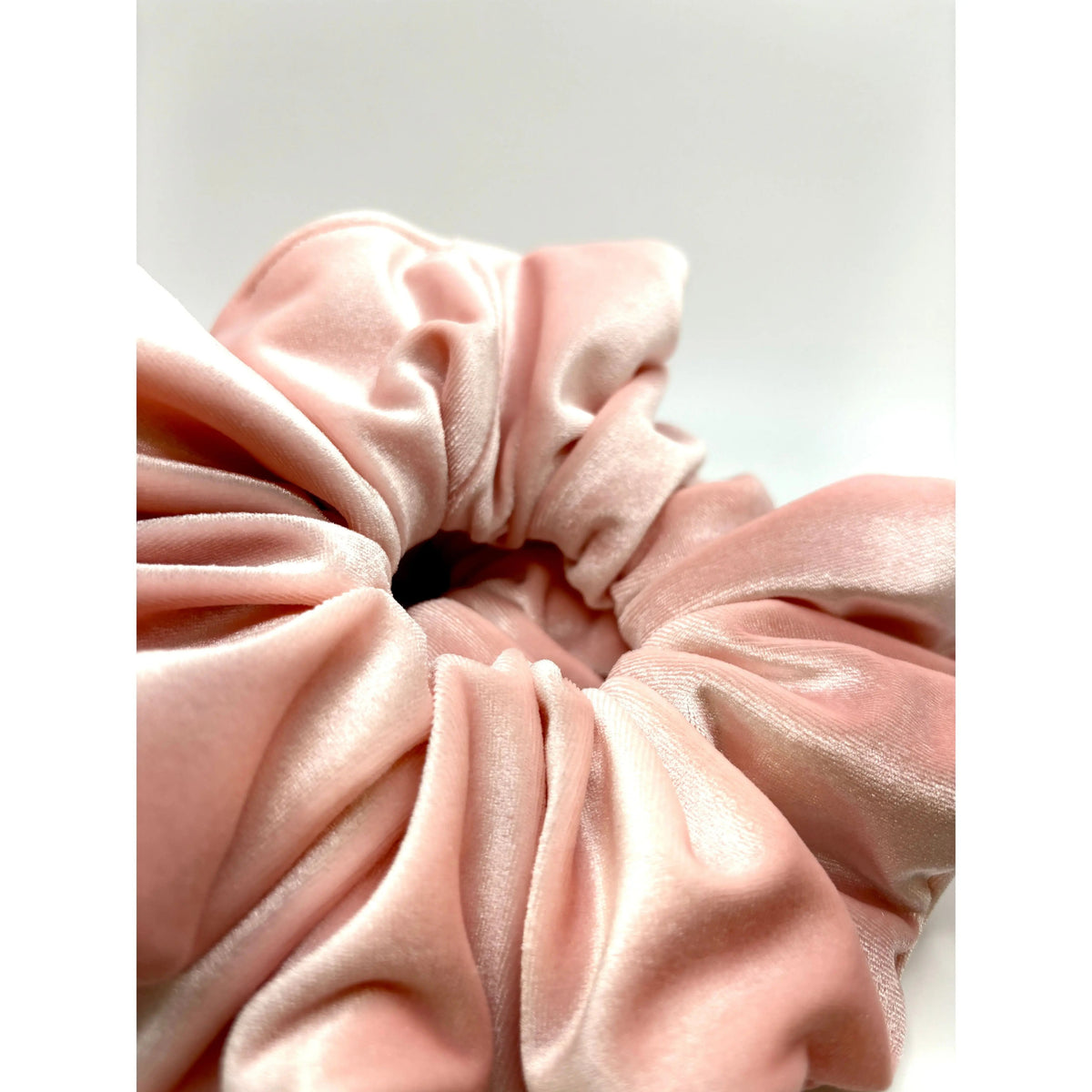Pink Velvet Scrunchie
